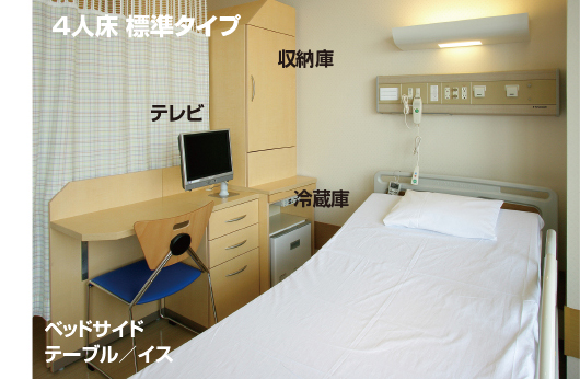 4人床の設備