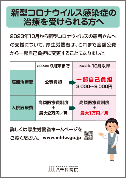 新型コロナウイルス感染症の治療を受けられる方へ